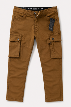 Men's Premium Brown Cargo Pants - Stylish Utility Fit